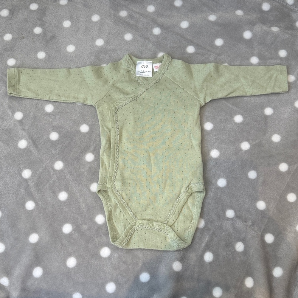 Zara Baby Bodysuit with Kimono Collar
